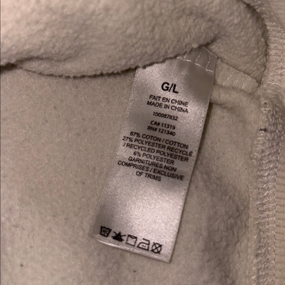 Garage Cream Yellow Cropped Zip-Up Hoodie - Picture 3 of 4